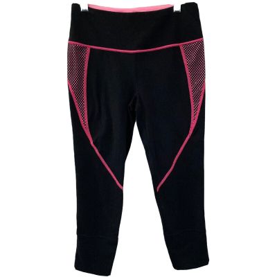 Victorias Secret VSX Leggings Womens Small Knockout Workout Black Pink Stretch